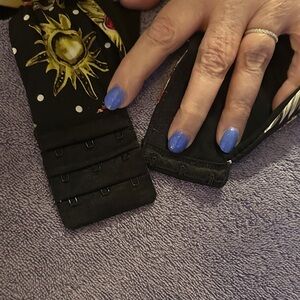 Torrid Black Floral Bra